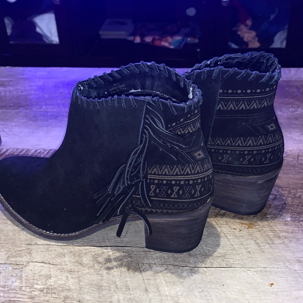 Suede Black Boots